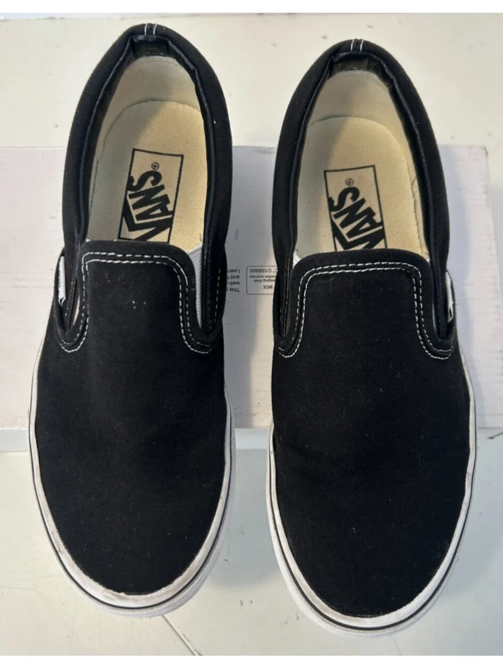 Vans Slip-Ons—Black—Men’s Size 5—Women’s 6.5—Shoes